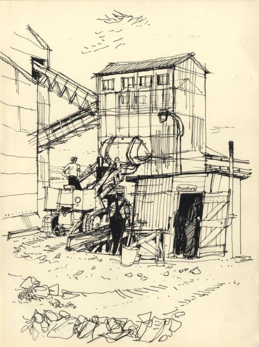 Paul Sharp - Mid 20th Century Pen and Ink Drawing, Marchon, Whitehaven