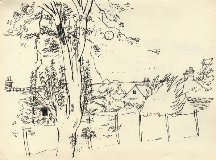 Paul Sharp - Set of Two Mid 20th Century Pen and Ink Rural Scenes