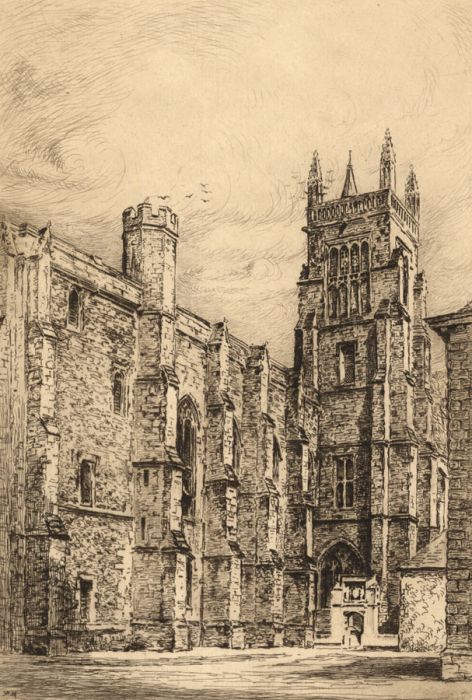 Robert Wallace Hester - 19th Century Etching, Winchester