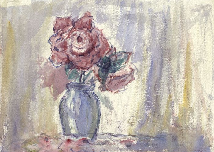 Contemporary Watercolour - Flower Arrangement