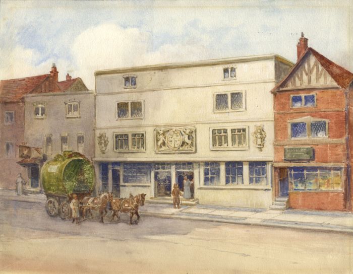 19th Century Watercolour - The Fortune Theatre, Golden Lane