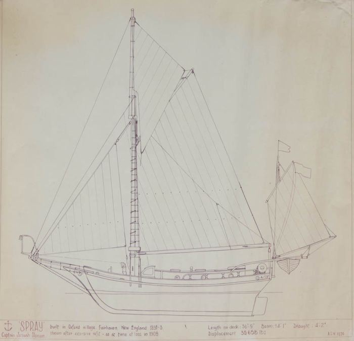 Mid 20th Century Pen and Ink Drawing - Spray Blueprint