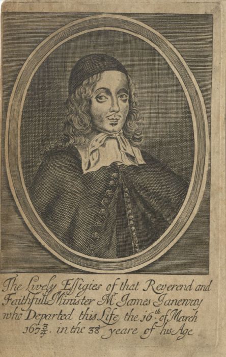 17th Century Engraving - Minister James Janeway