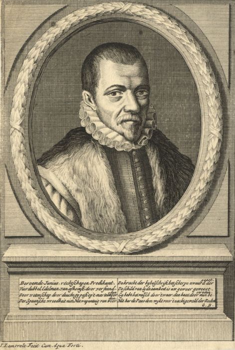 Jan Lamsvelt - Dutch 17th Century Engraving, Franciscus Junius I