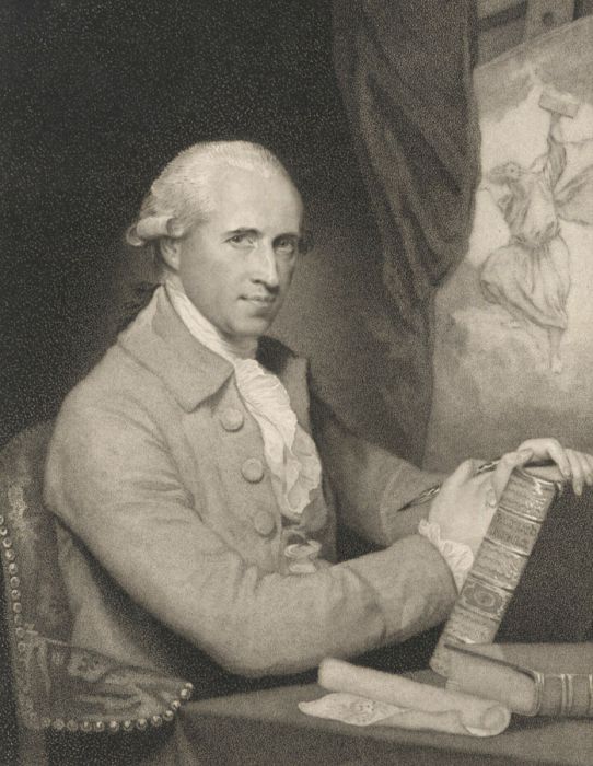 Caroline Watson - 1786 Mezzotint, Benjamin West