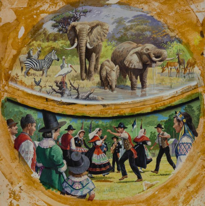 Mid 20th Century Gouache - Illustration for Children's Publication