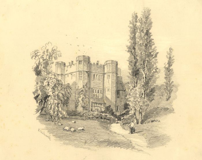 Attributed to William Gawin Herdman - Mid 19th Century Graphite, Kenilworth