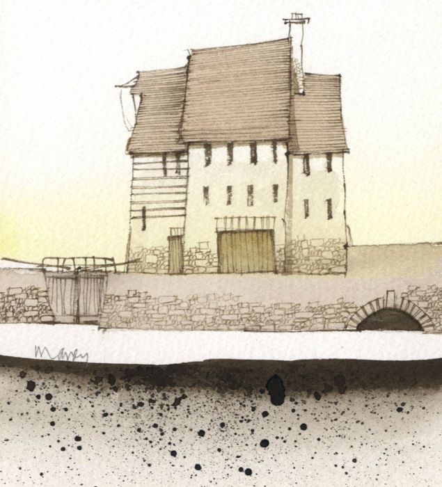 Maney - Contemporary Watercolour, Old House