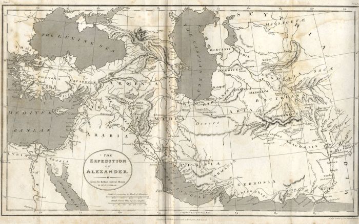 J. Bye - 1808 Engraving, The Expedition of Alexander