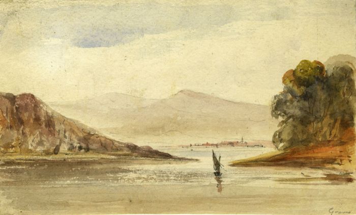 19th Century Watercolour - Bay View