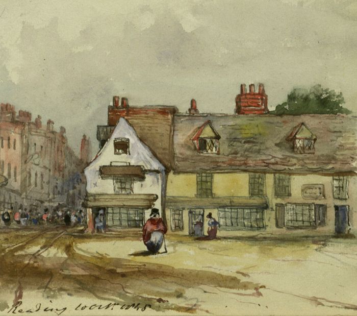 1845 Watercolour - Reading