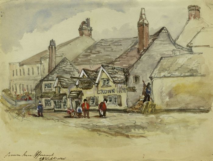 1845 Watercolour - Crown Inn