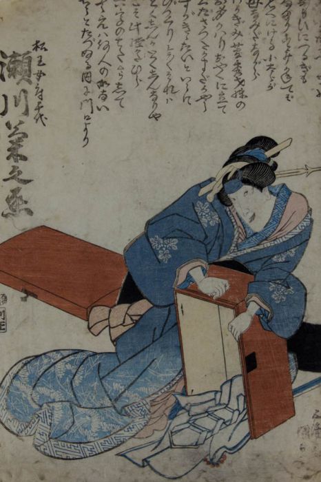 19th Century Japanese Woodblock - Kabuki Actor