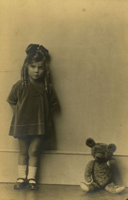 Donovan - Mid 20th Century Photograph, Girl and Teddy