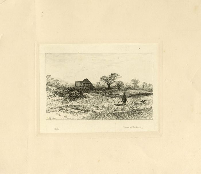 1842 Etching - Farm at Southend