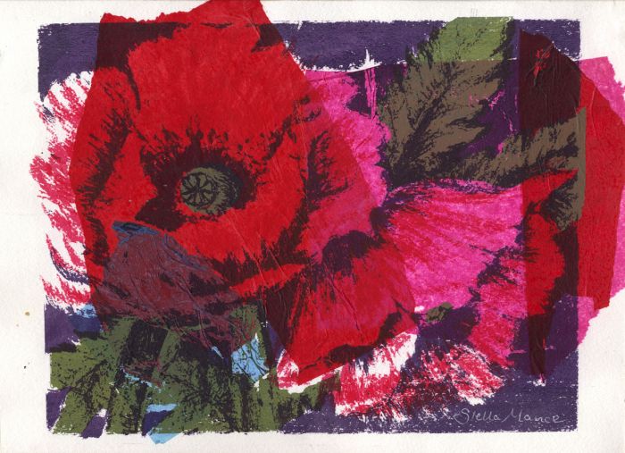 Stella Mance - Contemporary Mixed Media, Poppies