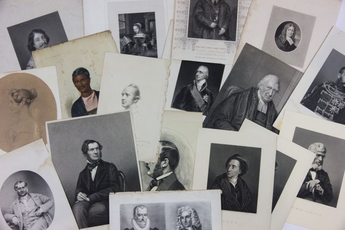 Batch of 17 Antique Portrait Engravings and Other Prints