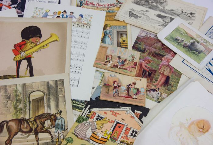 Set of 16 Early 20th Century Lithographs - Children's Illustrations