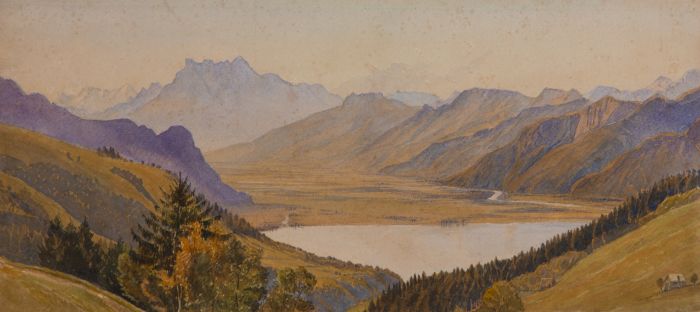 Mid 20th Century Watercolour - Mountainous Landscape