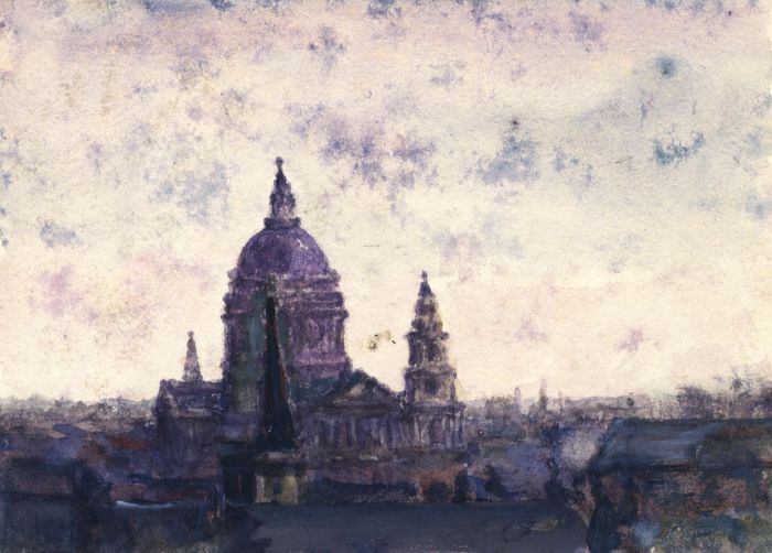 Alexander Brantingham Simpson RI - Early 20th Century Watercolour, St Paul's