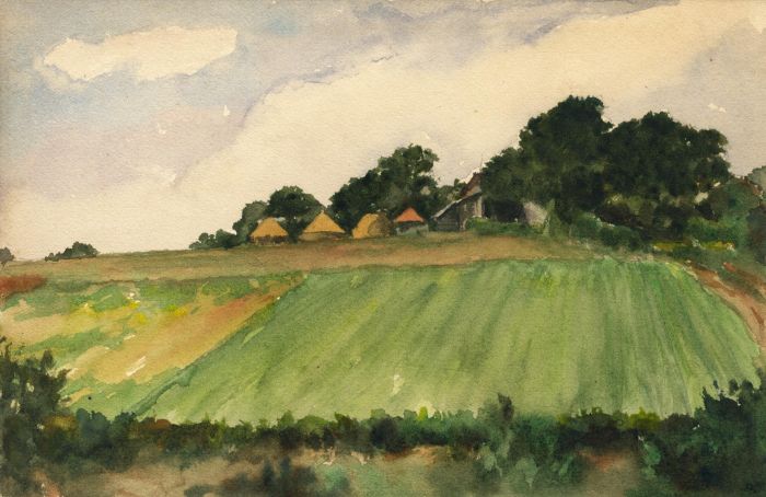 Alexander Brantingham Simpson RI - 1926 Watercolour, Noble's Farm