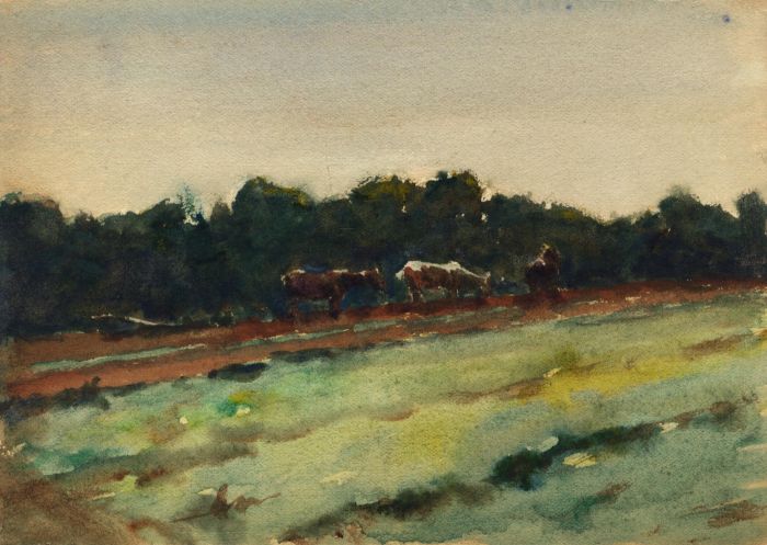 Alexander Brantingham Simpson RI - Early 20th Century Watercolour, Cattle