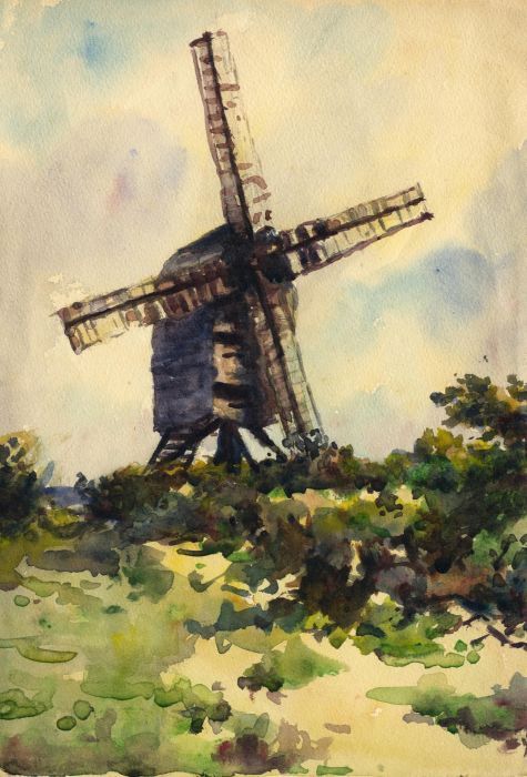 Alexander Brantingham Simpson RI - Early 20th Century Watercolour, Moulin