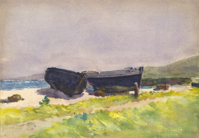 Alexander Brantingham Simpson RI - 1931 Watercolour, Omonville-la-Rogue