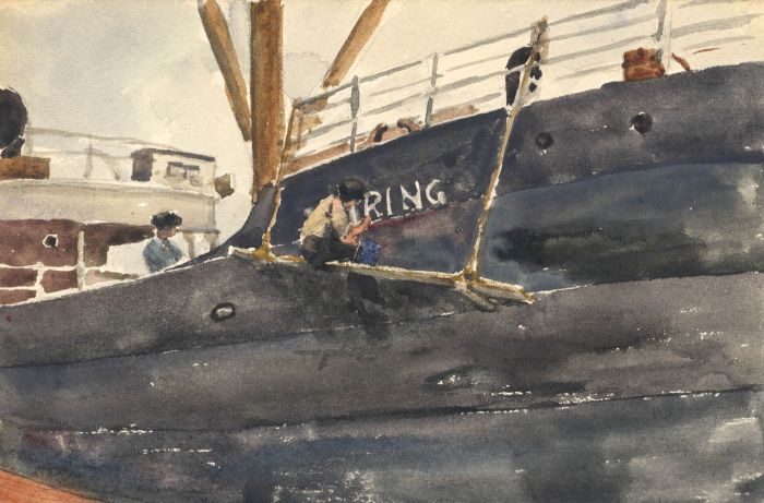 Alexander Brantingham Simpson RI - 1928 Watercolour, Väring