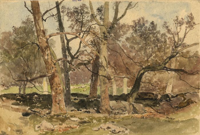 Oliver Hall RA RWS RE - Mid 20th Century Watercolour, Late Autumn