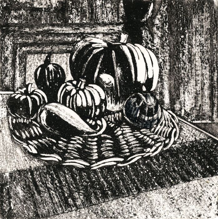 Peter Carreras - Contemporary Etching, Pumpkins