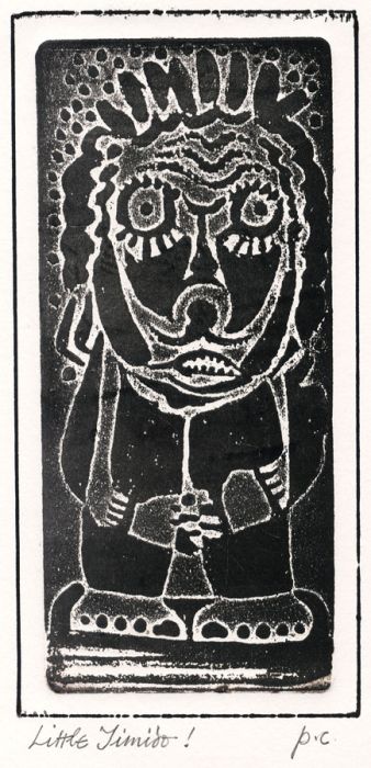 Peter Carreras - Contemporary Woodblock, Little Jimido!