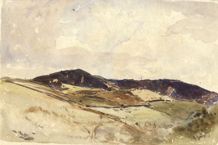 Oliver Hall RA RWS RE - Mid 20th Century Watercolour, Fellside