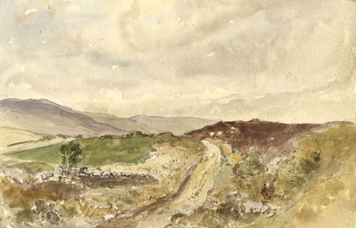 Oliver Hall RA RWS RE - Mid 20th Century Watercolour, Moorland Road