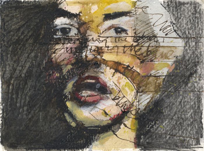 Richard J.S. Young - 2010 Mixed Media, Blues Woman