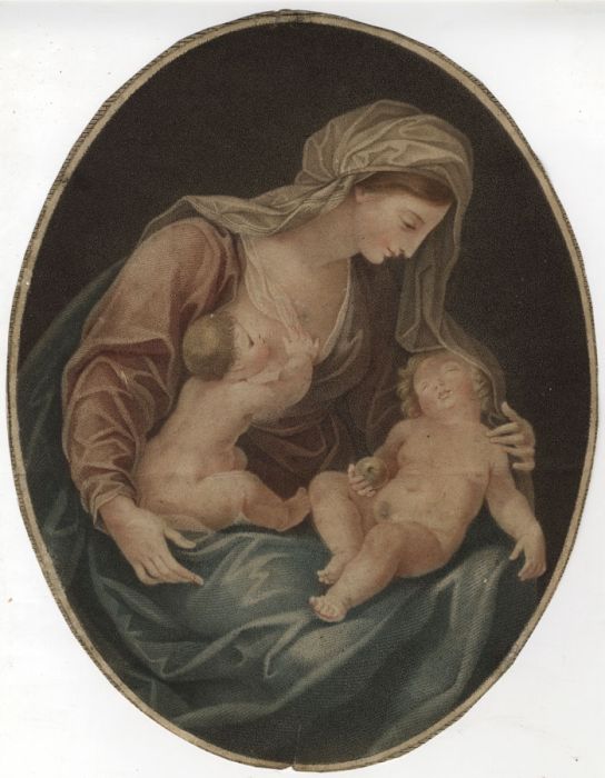 19th Century Engraving - Mother and Children
