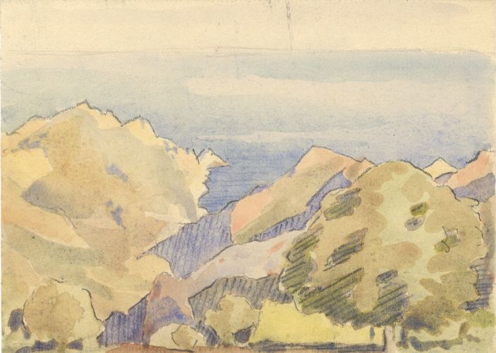 Clarence Norman Barlow - Mid 20th Century Watercolour, Coastal View
