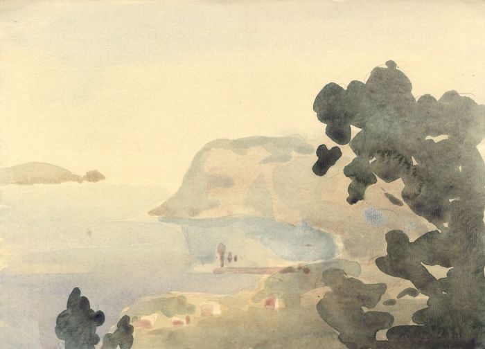 Clarence Norman Barlow - Mid 20th Century Watercolour, Coastal Landscape