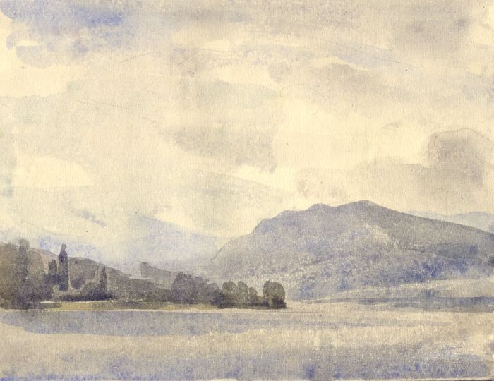 Clarence Norman Barlow - Mid 20th Century Watercolour, Landscape at Dusk