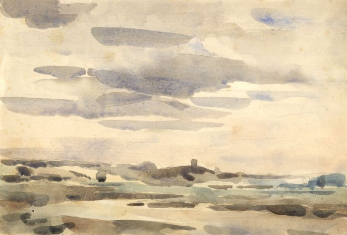 Clarence Norman Barlow - Mid 20th Century Watercolour, Coastal View