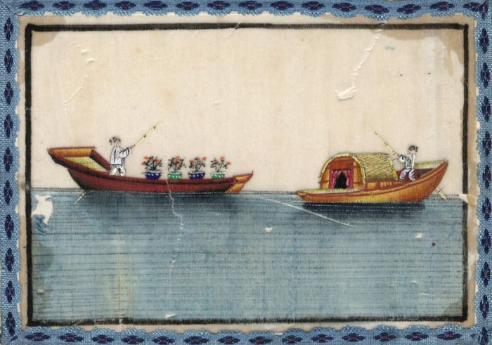 Chinese 19th Century Gouache on Pith Paper