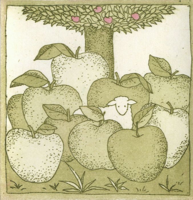 Harriet Brigdale SGFA - Contemporary Etching, One Sheep