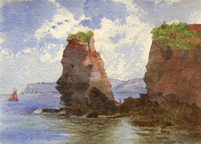 E.H. Lawson - Fine 1886 Watercolour, Torquay