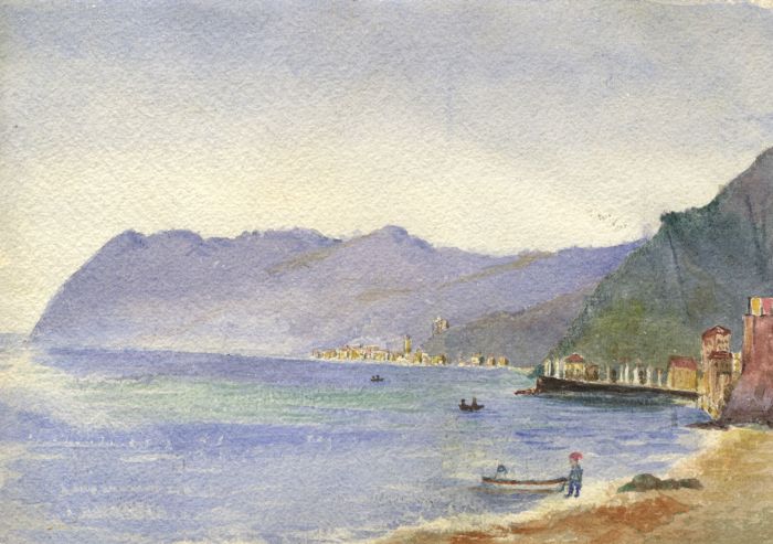 E.H. Lawson - 1926 Watercolour, Coastal View