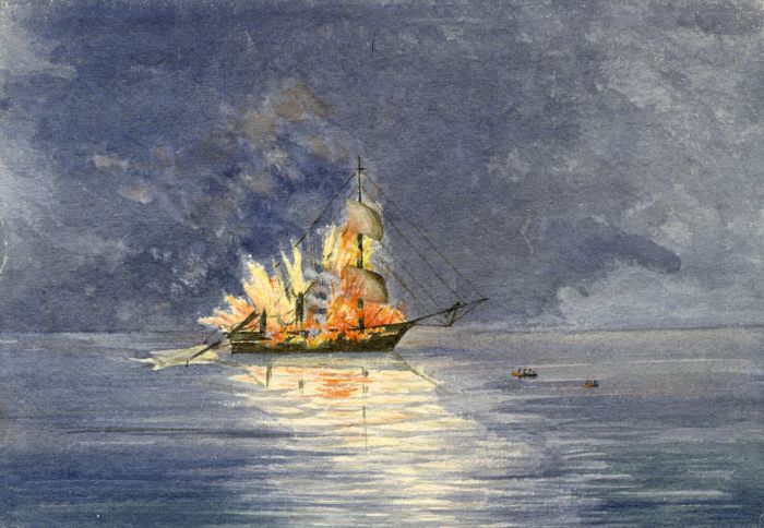 E.H. Lawson - Late 19th Century Watercolour, Off the Skelligs