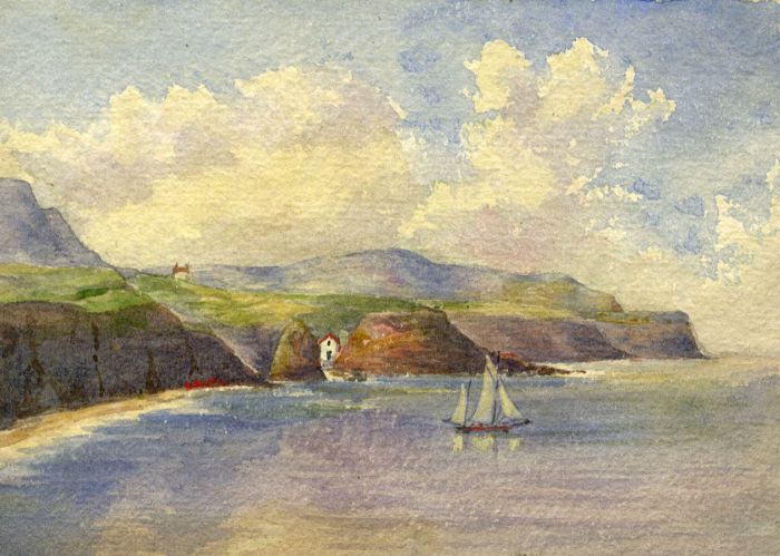 E.H. Lawson - Late 19th Century Watercolour, Scalby Ness