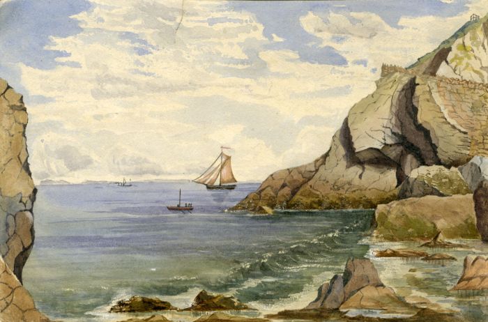 E.H. Lawson - Late 19th Century Watercolour, Coastal View