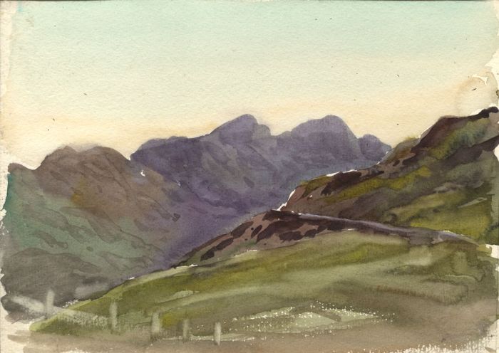C.A. Hannaford RBA - Mid 20th Century Watercolour, Highland Landscape