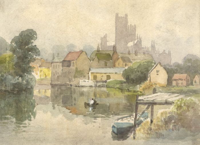 C.E. Hannaford RBA - Early 20th Century Watercolour, On the River Bank
