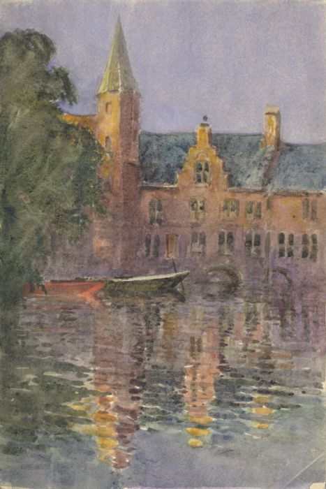 C.A. Hannaford RBA - Mid 20th Century Watercolour, Continental River Scene